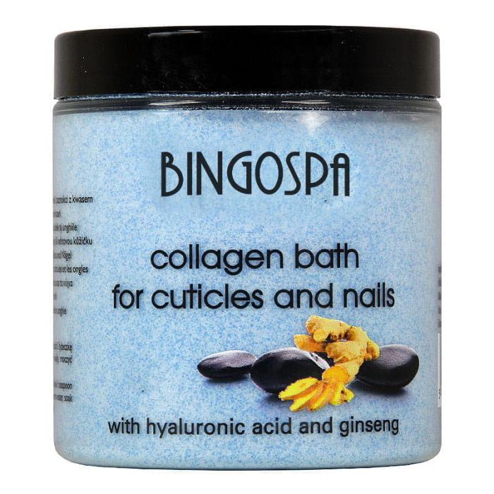 Bild 1, Bingospa Kollagenbad för nagelband och naglar med hyaluronsyra och ginseng.