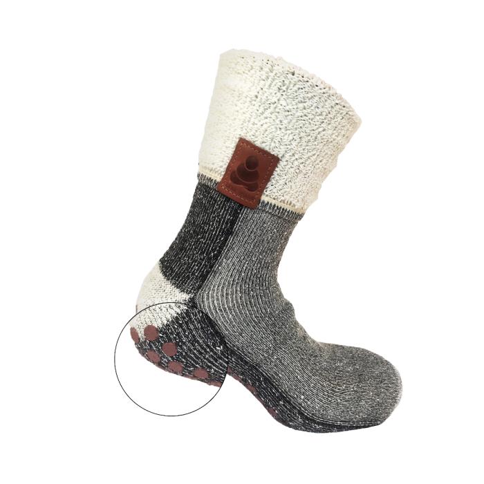 Bild 1, Supcare Buddha Socks, antihalksocka i ull, svart