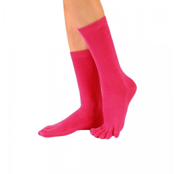 Bild 1, TOETOE TOETOE Essential Mid-calf Tåstrumpor, Fuchsia