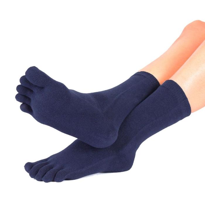 Bild 3, TOETOE TOETOE Essential Mid-calf Tåstrumpor, navy