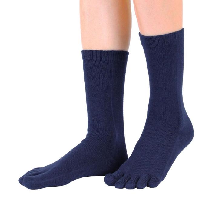 Bild 4, TOETOE TOETOE Essential Mid-calf Tåstrumpor, navy