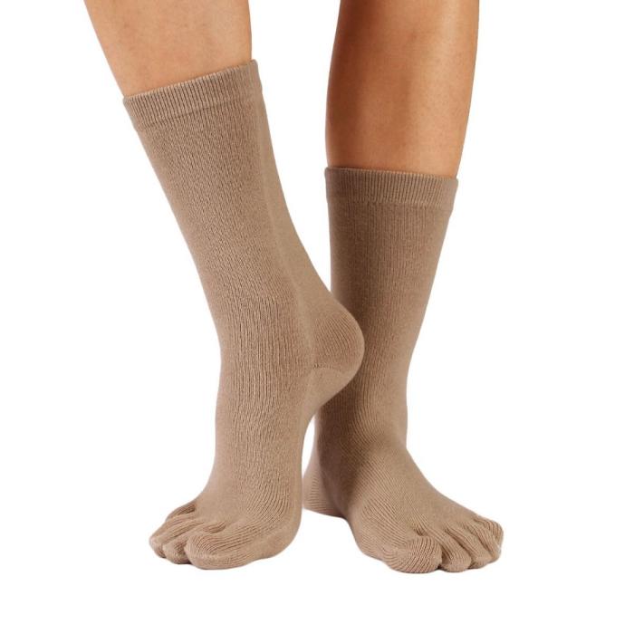 Bild 1, TOETOE TOETOE Essential Mid-calf Tåstrumpor, beige