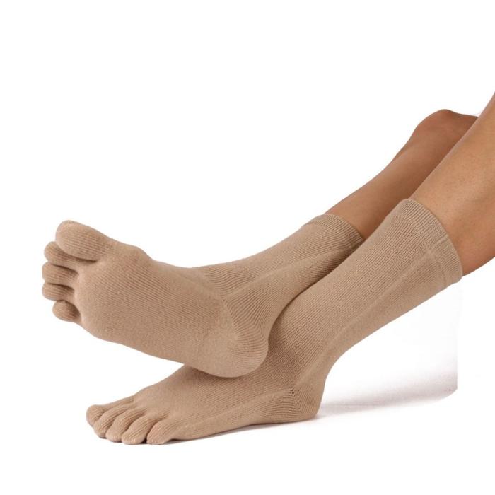 Bild 4, TOETOE TOETOE Essential Mid-calf Tåstrumpor, beige