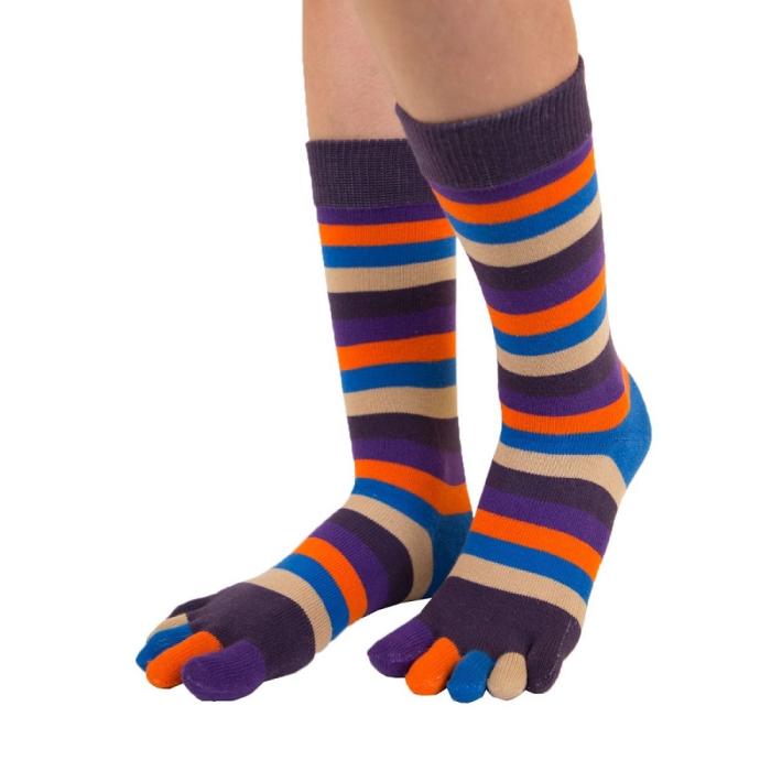 Bild 1, TOETOE TOETOE Essential Mid-calf Stripy Midnight