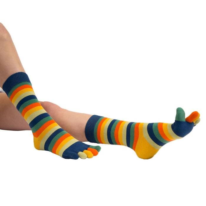 Bild 5, TOETOE TOETOE Essential Mid-calf Stripy Sunset