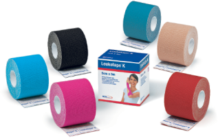 Leukoplast Leukotape K - kinesiotejp 5 cm x 5 m, olika färger