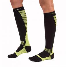 TOETOE TOETOE Sports Compression - knähöga tåstrumpor, grön/svart