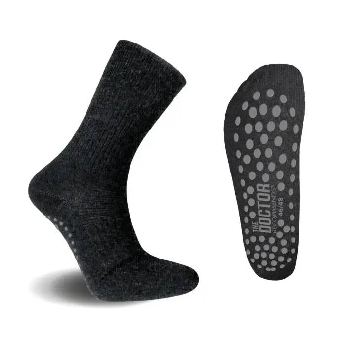 Bild 1, AA-Ej-vald Ankelsocka med halkskydd 3-pack - storlek 40-42